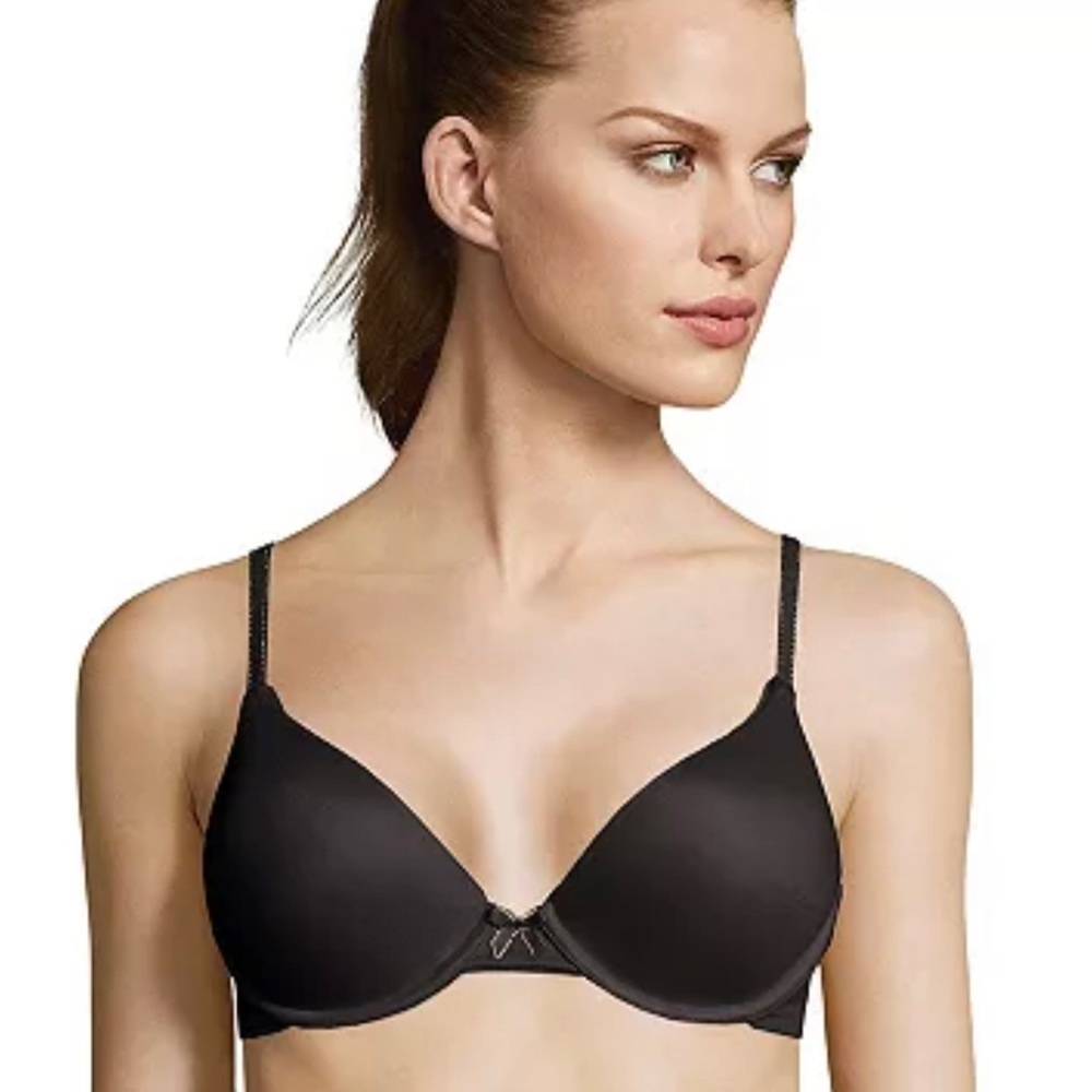 MAIDENFORM COMFORT DEVOTION DEMI BRA BLACK STYLE 09402 NEW